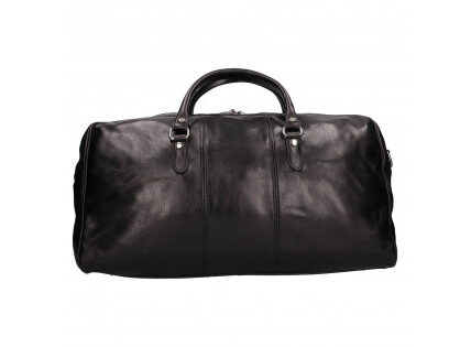 Pánska kožená cestovná taška Italia Lensc – čierna