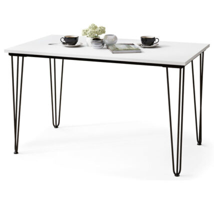 Jedálenský stôl Stormi 120x75x70 cm (biela)