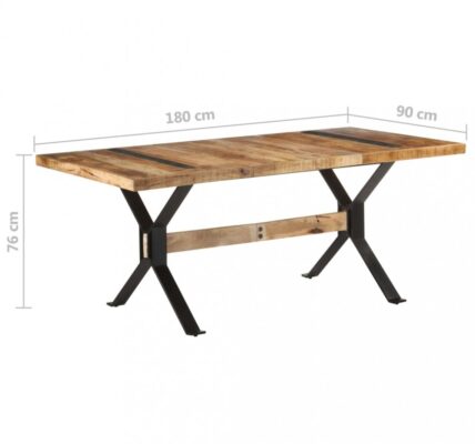 Jedálenský stôl drevo / oceľ Dekorhome 180x90x76 cm,Jedálenský stôl drevo / oceľ Dekorhome 180x90x76 cm