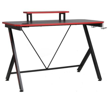 Sconto Herný stôl SIGB-202 čierna/červená