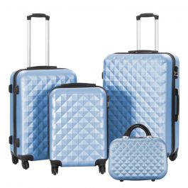 Sada cestovných kufrov s kozmetickou taštičkou, rôzne farby- sivá