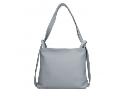 Dámska kožená batôžko-kabelka Italia Maria – svetlo modrá