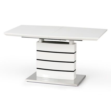 Sconto Jedálenský stôl NURD biela/čierna