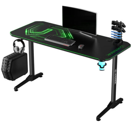 Herný stôl Ultradesk Frag Green, 140×66 cm