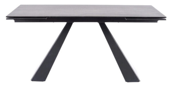 Sconto Jedálenský stôl SOLVODURI 3 sivá/čierna