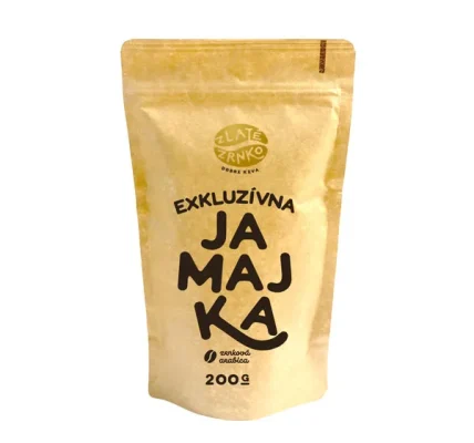 Káva Zlaté Zrnko – Jamaica Blue Mountain – Jamajka „EXKLUZÍVNA“ 200g MLETÁ – Mletie na domáci espresso kávovar a zalievanie – turka (jemné)