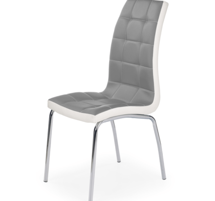 Sconto Jedálenská stolička SCK-186 sivá/biela