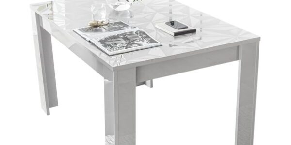 Sconto Jedálenský stôl PRISMA 4 biela lesklá