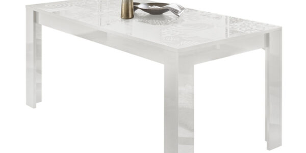 Sconto Jedálenský stôl MIRO 7 biela lesklá
