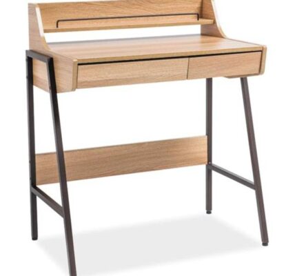 Sconto Písací stôl SIGB-168 dub/čierna