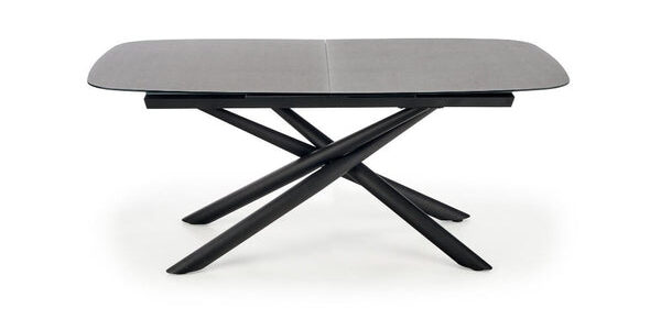 Jedálenský stôl Cento rozkladací 180-240x77x95 cm (sivá, čierna)