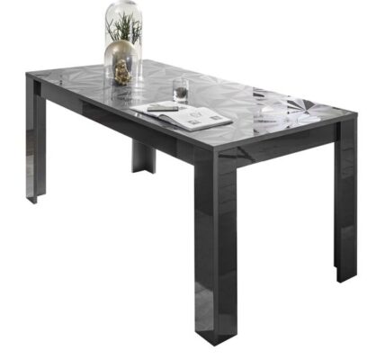 Sconto Jedálenský stôl PRISMA 5 sivá lesklá