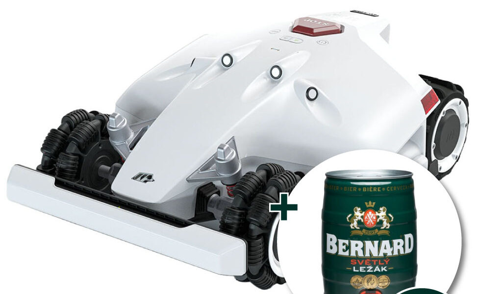 Mammotion LUBA AWD 5000 + 4x Súdok piva 5L Bernard – Robotická kosačka bez drôtu