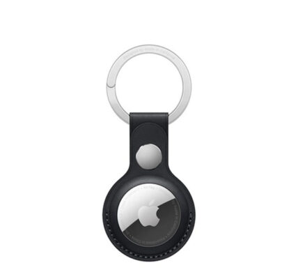 Kožené puzdro na kľúče pre Apple AirTag, polnočná