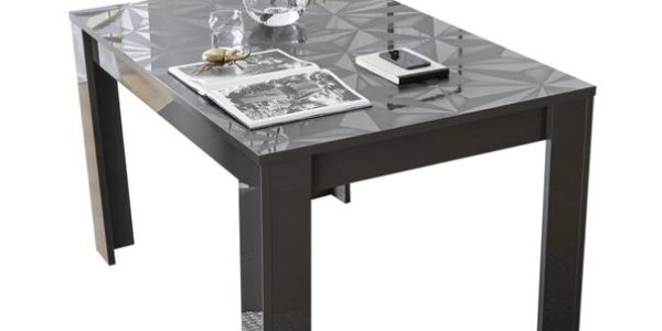 Sconto Jedálenský stôl PRISMA 4 sivá lesklá