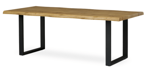 Sconto Jedálenský stôl ADDY dub divoký/čierna, šírka 210 cm