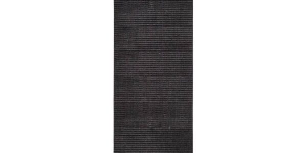 vidaXL Koberec prírodný sisal 80×300 cm čierny