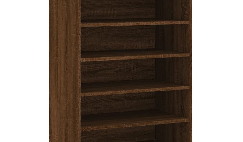 vidaXL Botník hnedý dub 60x35x105 cm kompozitné drevo