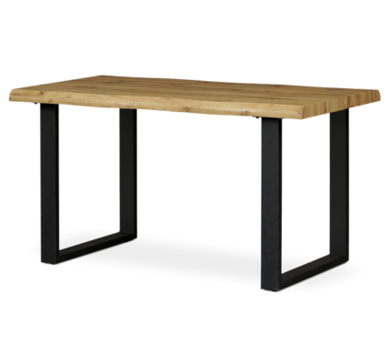 Sconto Jedálenský stôl ADDY dub divoký/čierna, šírka 135 cm
