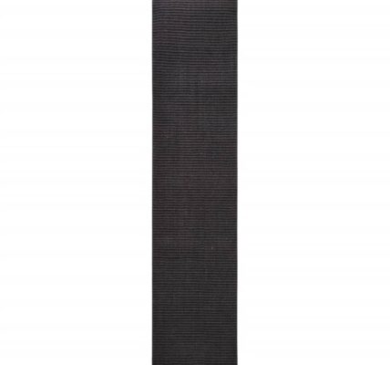vidaXL Sisalový koberec na škrabadlo čierny 80×350 cm