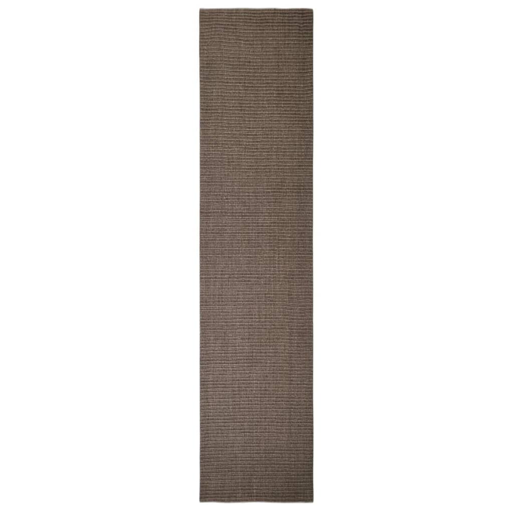 vidaXL Sisalový koberec na škrabadlo hnedý 80×350 cm
