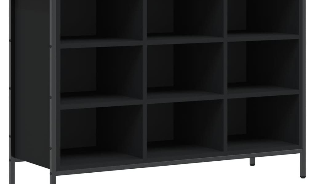 vidaXL Botník čierny 100x35x70 cm kompozitné drevo