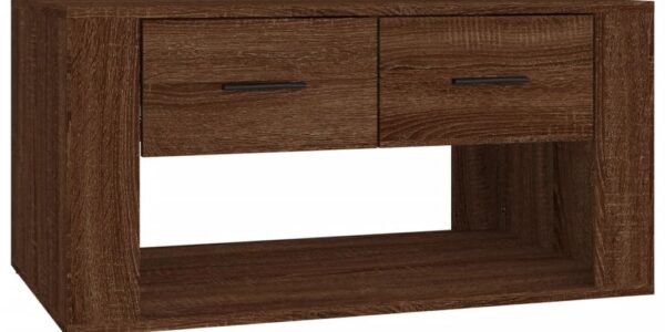 vidaXL Konferenčný stolík hnedý dub 80x50x40 cm spracované drevo