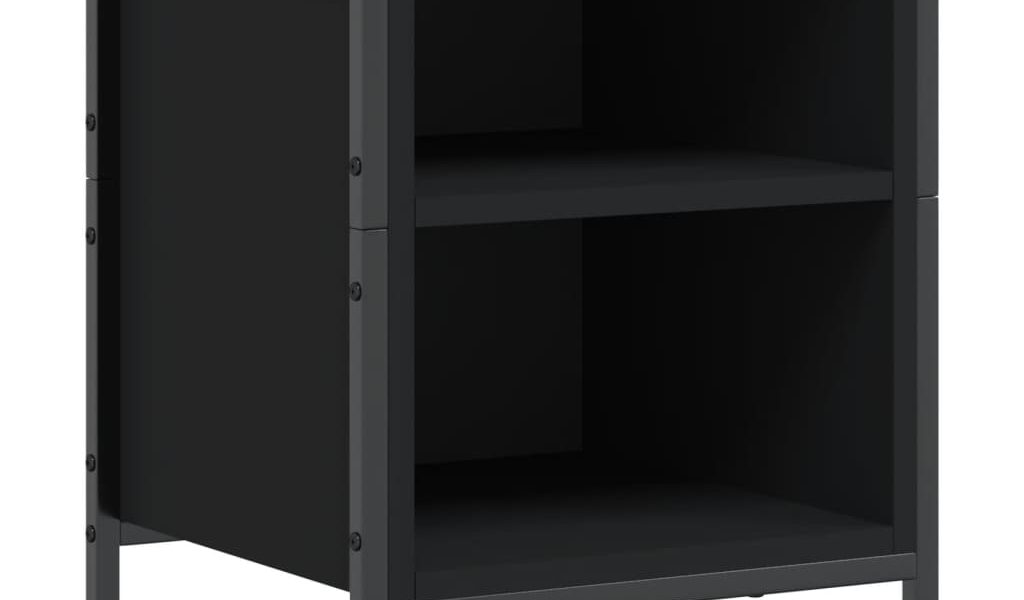 vidaXL Botník čierny 38x35x50 cm kompozitné drevo