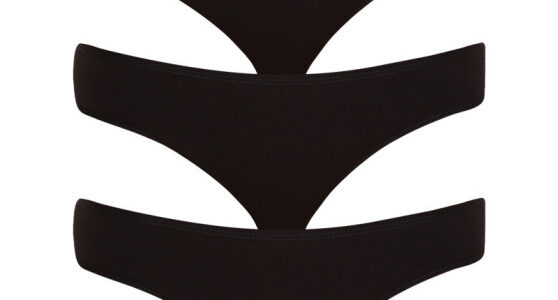 3PACK dámske nohavičky Nedeto čierne (3NK001) M
