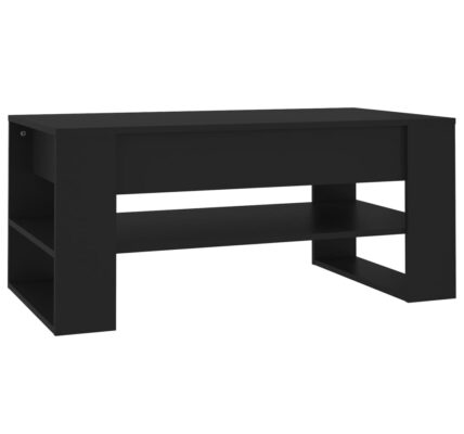 vidaXL Konferenčný stolík čierny 102x55x45 cm spracované drevo