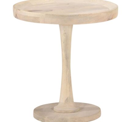 vidaXL Príručný stolík Ø50×55 cm mangovníkový masív