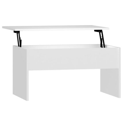vidaXL Konferenčný stolík biely 80×50,5×41,5 cm spracované drevo
