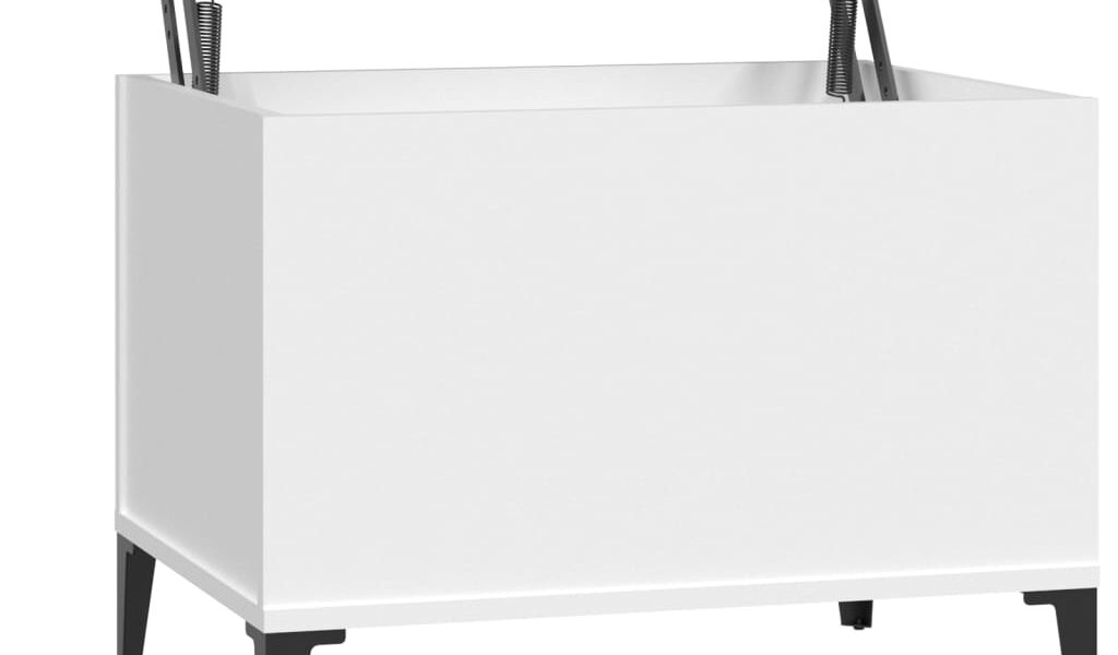 vidaXL Konferenčný stolík biely 60×44,5×45 cm spracované drevo