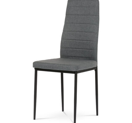Sconto Jedálenská stolička FANCY sivá/čierna