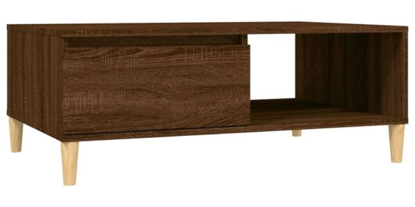 vidaXL Konferenčný stolík hnedý dub 90x60x35 cm kompozitné drevo