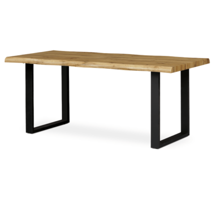 Sconto Jedálenský stôl ADDY dub divoký/čierna, šírka 180 cm