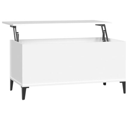 vidaXL Konferenčný stolík biely 90×44,5×45 cm spracované drevo