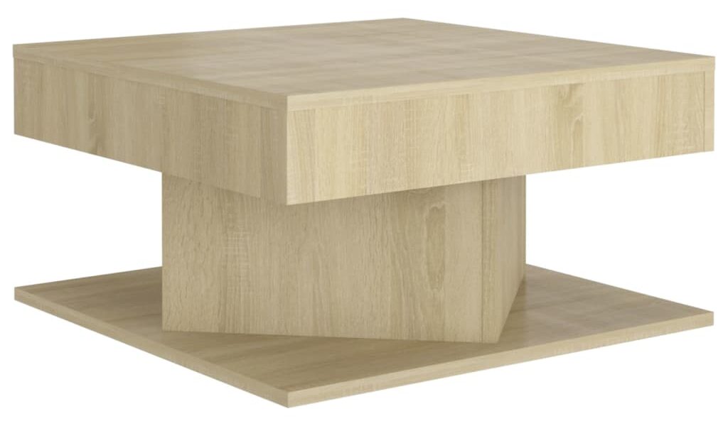vidaXL Konferenčný stolík dub sonoma 57x57x30 cm drevotrieska