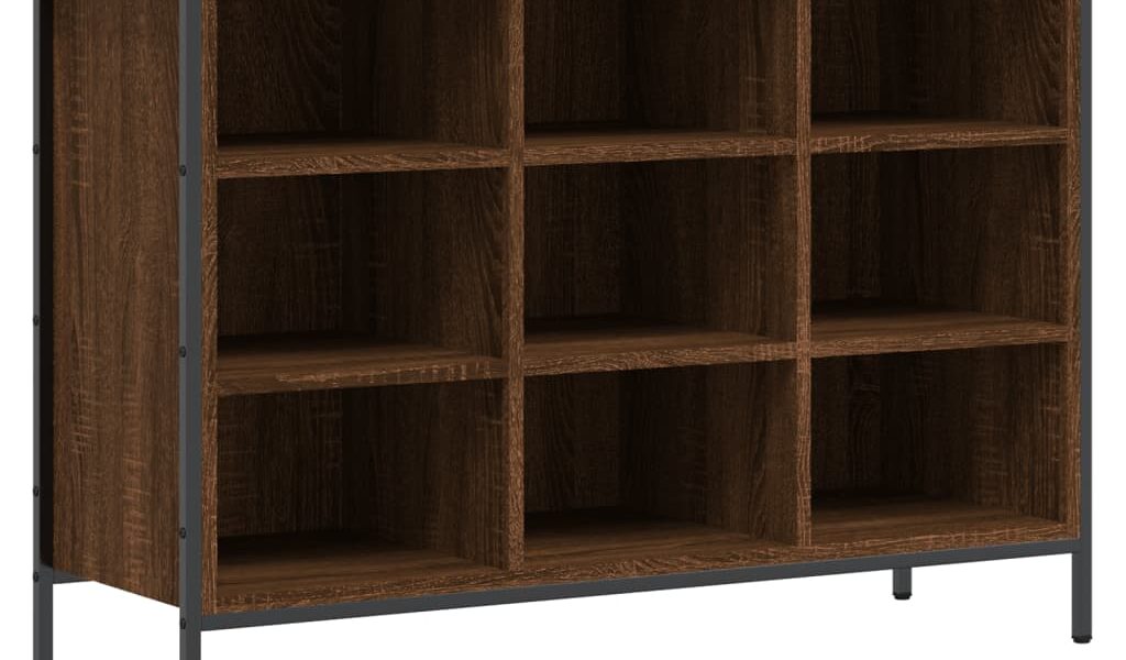 vidaXL Botník hnedý dub 100x35x70 cm kompozitné drevo