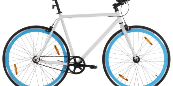 vidaXL Bicykel s pevným prevodom bielo-modrý 700c 51 cm