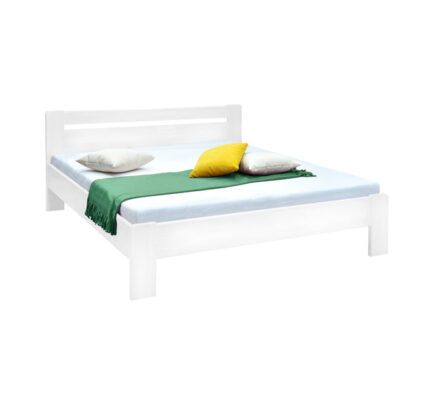 Drevená posteľ Maribo 160×200, biela