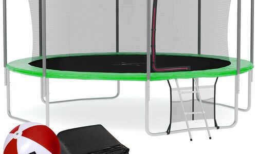 Trampolína Hop-Sport 14ft (427cm)  zelená