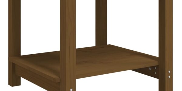 vidaXL Konferenčný stolík medovo-hnedý 50x50x45 cm borovicový masív