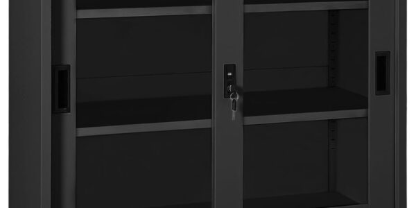 vidaXL Skriňa s posuvnými dverami antracitová 90x40x90 cm oceľ