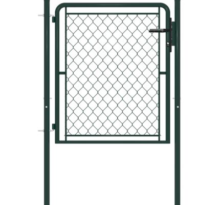 vidaXL Záhradná brána, oceľ 100×100 cm, zelená