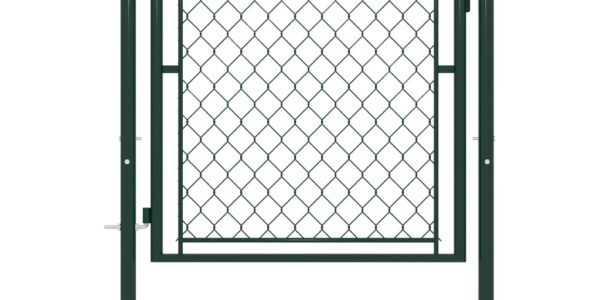 vidaXL Záhradná brána, oceľ 100×100 cm, zelená