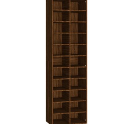 vidaXL Botník hnedý dub 54x34x183 cm spracované drevo