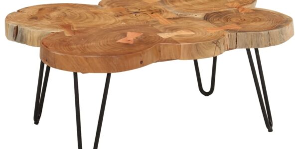 vidaXL Konferenčný stolík 36 cm 4 kmene masívne akáciové drevo
