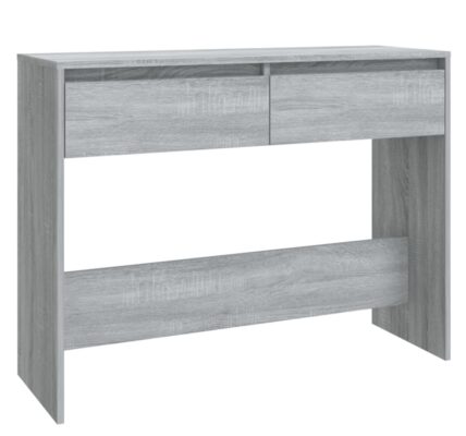 vidaXL Konzolový stolík sivý dub sonoma 100x35x76,5 cm drevotrieska