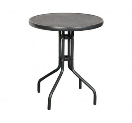 Derby RAINBOW – oceľový stôl s keramickou doskou guľatý Ø 60 cm